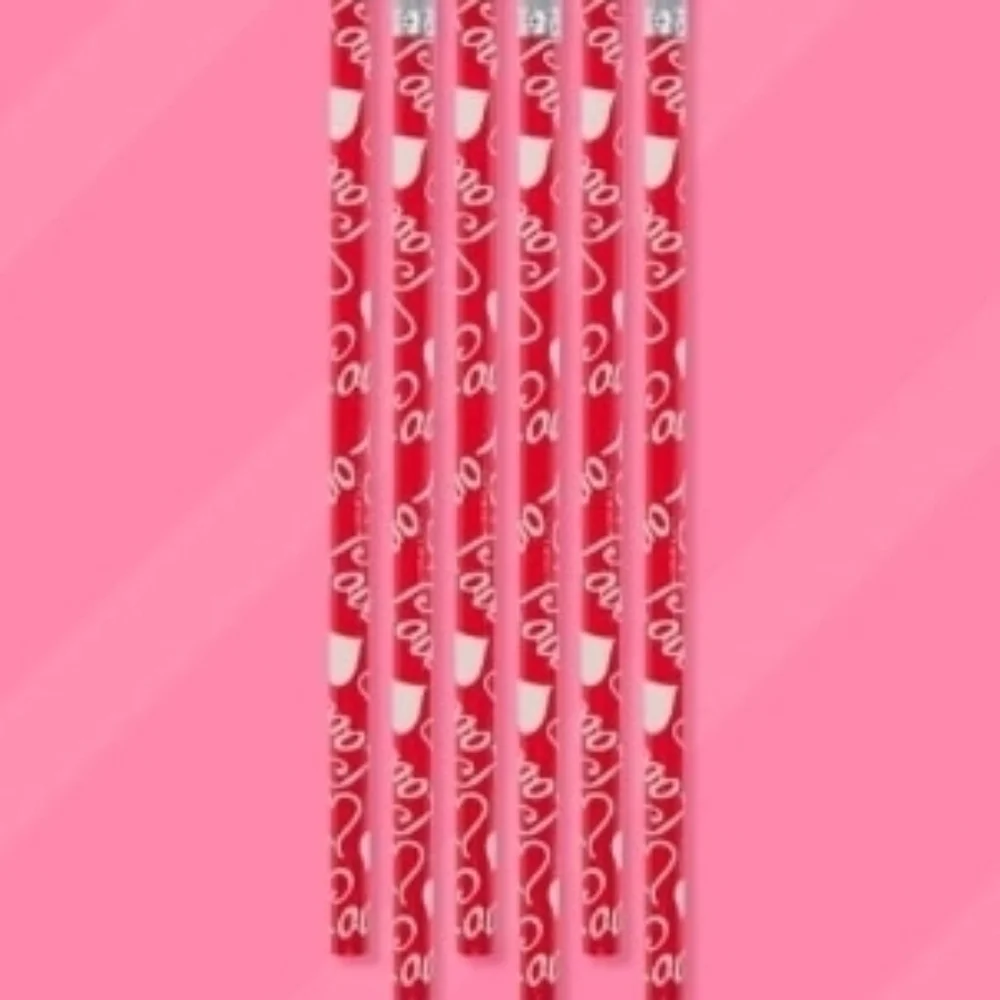 Pencils Printed with Love 30 Pack